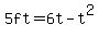 5ft=6t-t%5E2