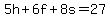 5h%2B6f%2B8s=27