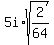 5i%2Asqrt%282%2F64%29