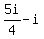 5i%2F4+-+i
