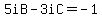 5iB-3iC=-1