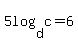 5log%28d%2Cc%29=6