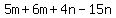 5m%2B6m%2B4n-15n