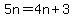 5n=4n%2B3