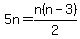 5n=n%28n-3%29%2F2