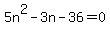 5n%5E2-3n-36=0