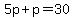 5p%2Bp=30
