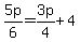 5p%2F6=3p%2F4%2B4
