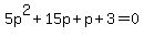 5p%5E2%2B15p%2Bp%2B3=0