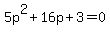5p%5E2%2B16p%2B3=0