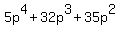 5p%5E4+%2B+32p%5E3+%2B+35p%5E2+