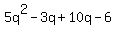 5q%5E2-3q%2B10q-6