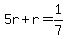 5r%2Br=1%2F7