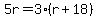 5r=3%28r%2B18%29