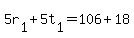 5r%5B1%5D+%2B+5t%5B1%5D+=+106+%2B+18