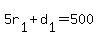 5r%5B1%5D+%2B+d%5B1%5D+=+500