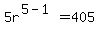 5r%5E%285-1%29=405