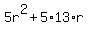 5r%5E2+%2B+5%2A13%2Ar
