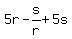 5r+-+s%2Fr+%2B+5s