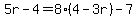 5r-4=+8%284-3r%29-7