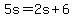 5s=2s%2B6