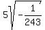 5sqrt%28-1%2F243%29