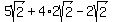 5sqrt%282%29%2B4%2A2sqrt%282%29-2sqrt%282%29