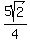 5sqrt%282%29%2F4