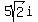 5sqrt%282%29i