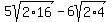 5sqrt%282%2A16%29-6sqrt%282%2A4%29