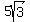 5sqrt%283%29