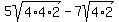 5sqrt%284%2A4%2A2%29-7sqrt%284%2A2%29