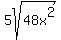 5sqrt%2848x%5E2%29