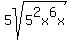 5sqrt%285%5E2x%5E6x%29