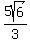 5sqrt%286%29%2F3