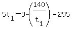 5t%5B1%5D+=+9%2A%28140%2Ft%5B1%5D%29+-+295