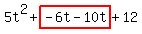 5t%5E2%2Bhighlight%28-6t-10t%29%2B12