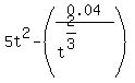 5t%5E2+-+%280.04%2F%28t%5E%282%2F3%29%29%29