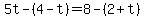 5t-%284-t%29=8-%282%2Bt%29