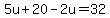 5u%2B20-2u=32