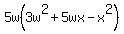5w%283w%5E2%2B5wx-x%5E2%29