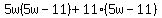 5w%285w-11%29%2B11%285w-11%29
