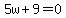 5w%2B9+=+0