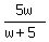 5w%2F%28w%2B5%29