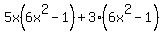 5x%286x%5E2-1%29%2B3%286x%5E2-1%29