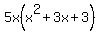 5x%28x%5E2%2B3x%2B3%29