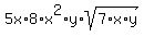 5x%2A8%2Ax%5E2%2Ay%2Asqrt%287%2Ax%2Ay%29
