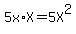 5x%2AX+=+5X%5E2