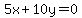 5x%2B10y=0