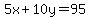 5x%2B10y=95
